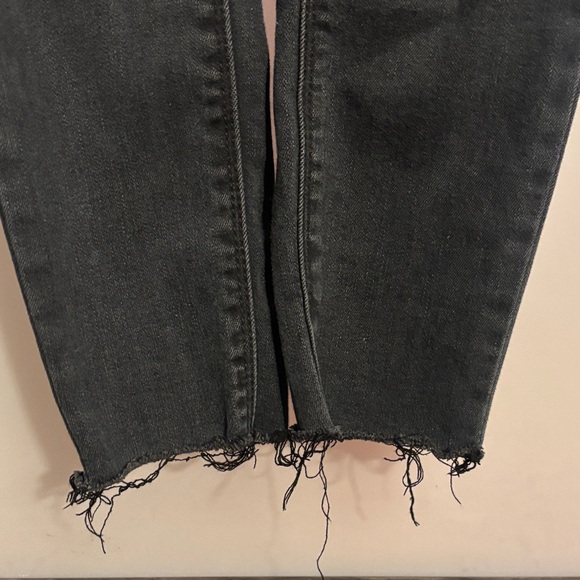 Hidden Denim Black Skinny Distressed Jeans Raw Hem Size 26 - Picture 6 of 13